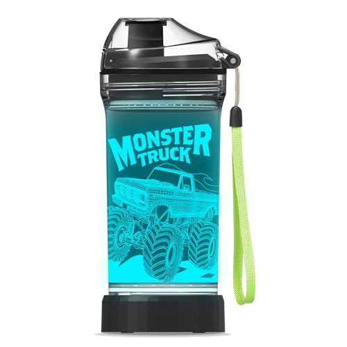 Monster Truck LED Heated Kids Water Bottle