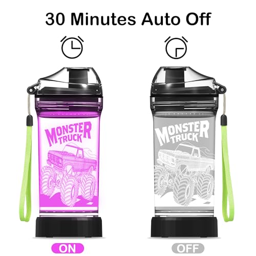 Monster Truck LED Heated Kids Water Bottle