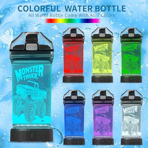 Monster Truck LED Heated Kids Water Bottle