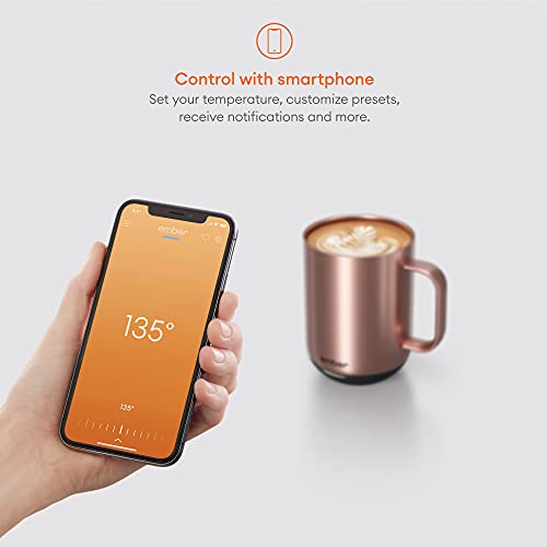 Ember Smart Mug 2, 10 Oz, Rose Gold