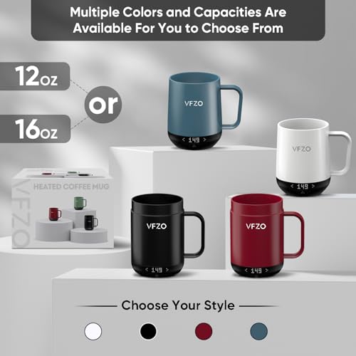 Smart Self-Heating Coffee Mug with LED Display