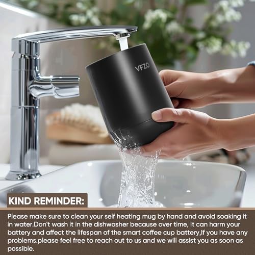 Smart Self-Heating Coffee Mug with LED Display