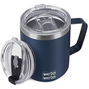 WETOWETO Insulated 14 oz Heated Coffee Mug