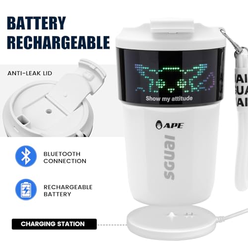 Smart Pixel Coffee Cup with LED Display