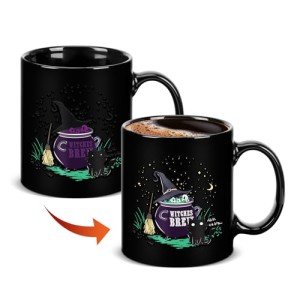Halloween Color-Changing Witch Cauldron Coffee Mug