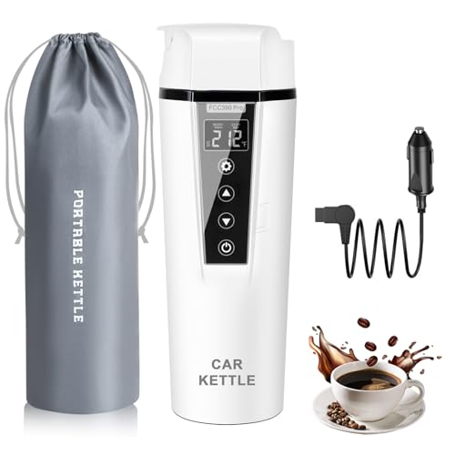 Portable Electric Kettle Travel Mug with Adjustable Temperature