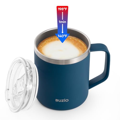 Smart Heated Coffee Mug with Lid - 10oz