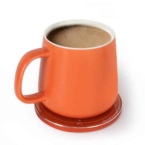 APEKX Self-Heating Ceramic Mug Set - Tangerine
