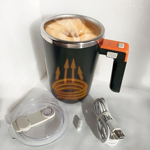 Smart Self-Heating Mug with Temperature Control - Black