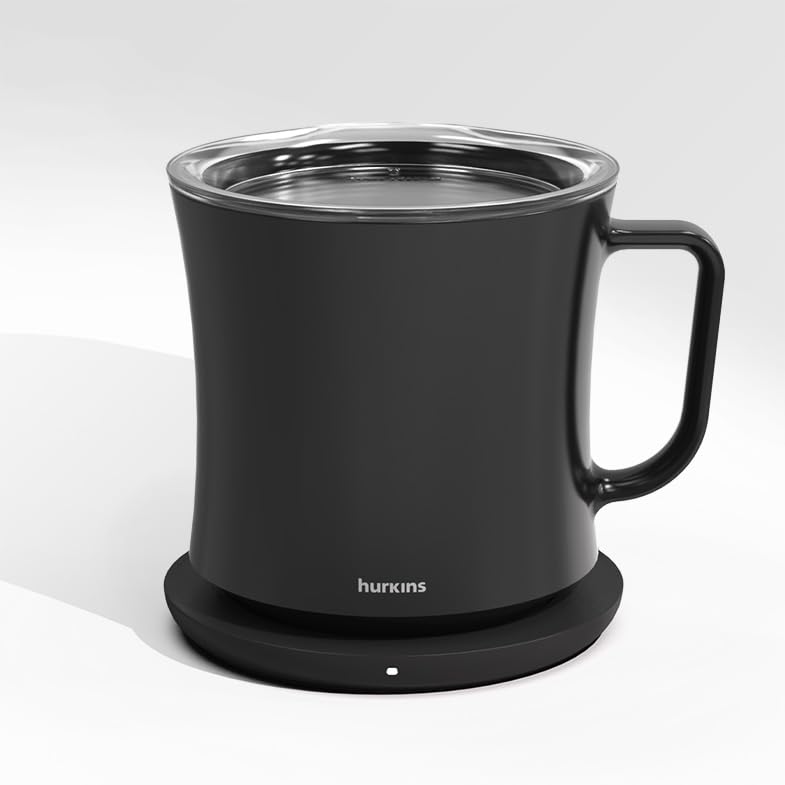 Self-Heating Coffee Mug with Wireless Charger - Black