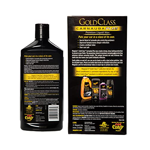 Meguiar's Gold Class Carnauba Liquid Wax - 16 Oz