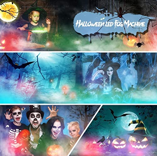 RGB Fog Machine with Wireless Control for Halloween