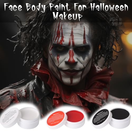 MEICOLY Pro Clown Makeup Kit for Halloween