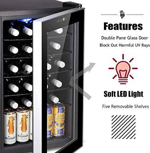 24-Bottle Wine and Beverage Mini Fridge