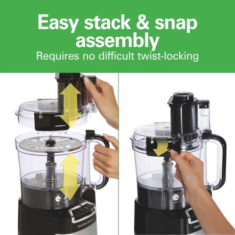 Hamilton Beach Stack & Snap 10 Cup Food Processor, Model 70723