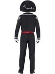 Smiffys Adult men's Day of the Dead Senor Bones Costume, Jacket, trousers, Mock Shirt and Hat, Day of the Dead, Halloween, Black, M - Size 38-40