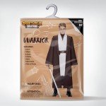 Spooktacular Creations Adult Men Brown Tunic Hooded Robe, Set with Coat, Robe, Belt and some Halloween Accessories for Halloween Costume Cosplay-XL