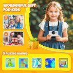 HiMont Kids Camera Instant Print, 1080P Instant Print Camera for Kids with 32GB Card & 3 Rolls Print Paper, Selfie Kids Digital Camera, Funny Kids Toys Gifts for Boys & Girls Age 3-12 (Black)