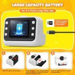 HiMont Kids Camera Instant Print, 1080P Instant Print Camera for Kids with 32GB Card & 3 Rolls Print Paper, Selfie Kids Digital Camera, Funny Kids Toys Gifts for Boys & Girls Age 3-12 (Black)