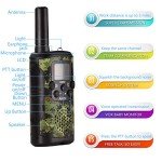 Walkie Talkies for Kids 8 Channel 3 KM Long Range Ingenious Communication Gadget Preventing Myopia Toys Best Birthday Gifts for 4-6 year old Boys Fit Outdoor Adventure Game Camping(Green camo)