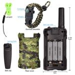 Walkie Talkies for Kids 8 Channel 3 KM Long Range Ingenious Communication Gadget Preventing Myopia Toys Best Birthday Gifts for 4-6 year old Boys Fit Outdoor Adventure Game Camping(Green camo)