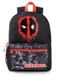 Marvel Deadpool Boys Backpack | Black & Red Rucksack with Adjustable Straps | Superhero Practical & Organised Luggage Sports School Bag For Kids | Movie Series Merchandise Gift