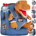Naturally KIDS Dinosaur Backpack, Dinosaur Toys for Boys, Toddler Backpack, 3 Year Old Boy Gifts