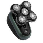 Remington RX7 Electric Head Shaver for Bald Men (Cordless, 60-Min Usage, USB, 5 Cutting Heads Skin Close Results (0.2mm), Turbo, Wet & Dry, Easy Clean, Waterproof, Pop-up Trimmer, Travel Pouch) XR1600