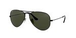 Ray-Ban mens Aviator Sunglasses, Black (Frame: Black L2823, Lenses: Gray Green), 58 mm UK