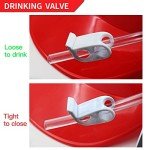 Beer and Soda Drinking Hat with Straw - Red