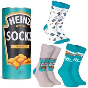 Heinz Men's Fun Food Crew Socks Pack of 3