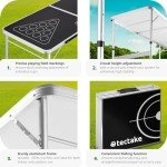 Lightweight Foldable Beer Pong Table with Accessories