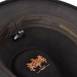 Brown Wool Fedora Hat for Men and Women