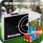 Lightweight Foldable Beer Pong Table with Accessories