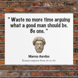 Inspirational Canvas Print - A Good Man Quote