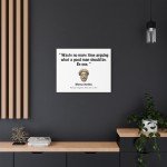 Inspirational Canvas Print - A Good Man Quote