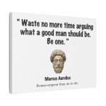 Inspirational Canvas Print - A Good Man Quote