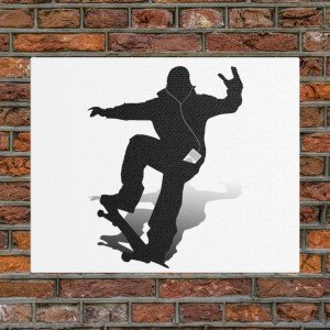 Skater Nose Grind Art Print for Home Decor