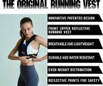 Reflective Running Vest with Hydration Bottle & Pockets
