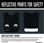Reflective Running Vest with Hydration Bottle & Pockets