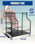 Mythinglogic Golf Storage Rack with Wheels