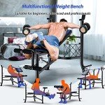 Adjustable Weight Bench with Leg Extension & Curl