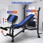 Adjustable Weight Bench with Leg Extension & Curl