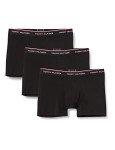 Tommy Hilfiger - Men's Boxer Shorts - Multipack Trunks For Men - 3 Pack Underwear Man - Signature Waistband Elastic - Black - Size L