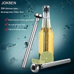 JOKBEN Stainless Steel Beverage Beer Chiller Stick Drink Bottle Rod Instant Portable Cooling Sticks Merrday Stainless Steel Tumbler Beer Brewing Wort Chiller for Home, Pool, Beach and BBQ