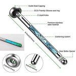 JOKBEN Stainless Steel Beverage Beer Chiller Stick Drink Bottle Rod Instant Portable Cooling Sticks Merrday Stainless Steel Tumbler Beer Brewing Wort Chiller for Home, Pool, Beach and BBQ