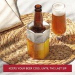 Vacu Vin Active Beer Cooler - Beer & Drinks Cooler Sleeve (0,3-0,5 l) - Rapidly Cools Beverages and Keeps Them Cold for Hours - Ideal for Beer Gifts - Quick Cooling for Endless Enjoyment - 1 Unit