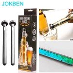 JOKBEN Stainless Steel Beverage Beer Chiller Stick Drink Bottle Rod Instant Portable Cooling Sticks Merrday Stainless Steel Tumbler Beer Brewing Wort Chiller for Home, Pool, Beach and BBQ