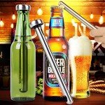 JOKBEN Stainless Steel Beverage Beer Chiller Stick Drink Bottle Rod Instant Portable Cooling Sticks Merrday Stainless Steel Tumbler Beer Brewing Wort Chiller for Home, Pool, Beach and BBQ