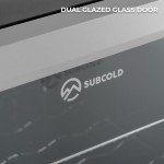 Subcold Super85 LED - Under-Counter Fridge | 85L Beer, Wine & Drinks Fridge | LED Light + Lock and Key | Energy Efficient (Silver, 85L)